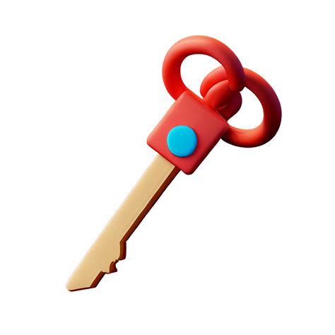 Key 3d Rendering Icon Illustration 28567746 Png