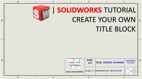 How Do I Remove A Title Block In Solidworks