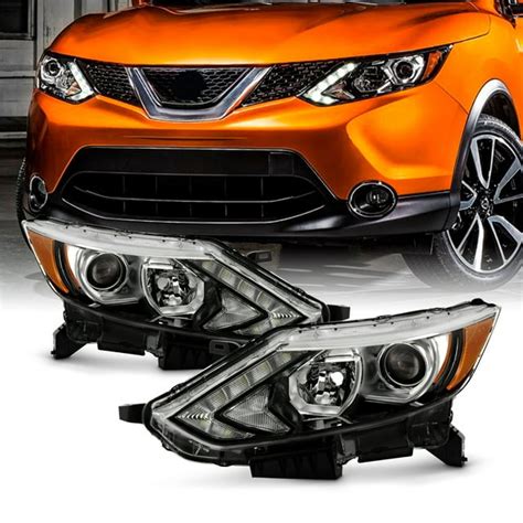 Akkon Fits 2017 2018 2019 Rogue Sport Halogen Type Led Drl Running Projector Chrome