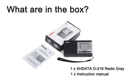Amazon.co.jp: XHDATA D219 Portable Small Radio Short Wave Radio FM AM ...