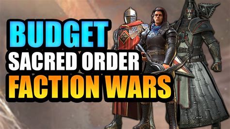 AMAZING BUDGET OPTIONS FOR SACRED ORDER FACTION WARS RAID SHADOW