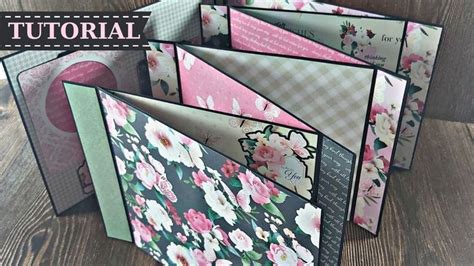 Zig Zag Mini Album Tutorial Quick And Easy Marina Manioti Diy Mini