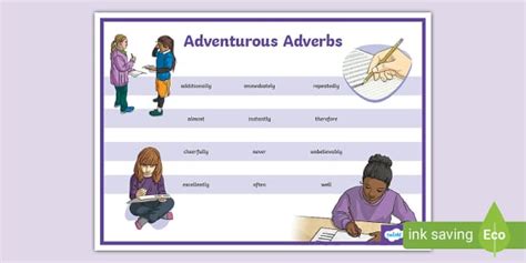 Adventurous Adverbs Word Mat Teacher Made Twinkl