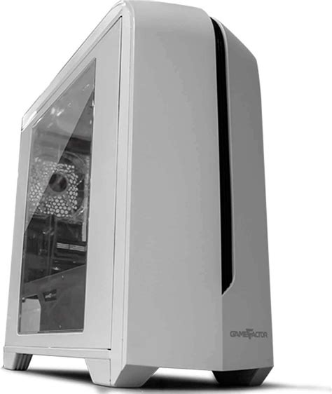 Gabinete Game Factor CSG500 Vorago CSG500 WH Con Ventana Led