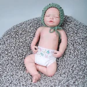 Asleep Lifelike Soft Touch Cuddly Body Naked Reborn Baby Doll With Genesis Paint Visible Veins