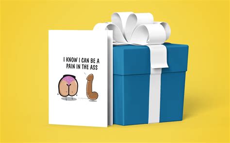 Pain In The Ass Crude I M Sorry Greeting Card Blank Inside Joke Note Card Snarky Apology Card