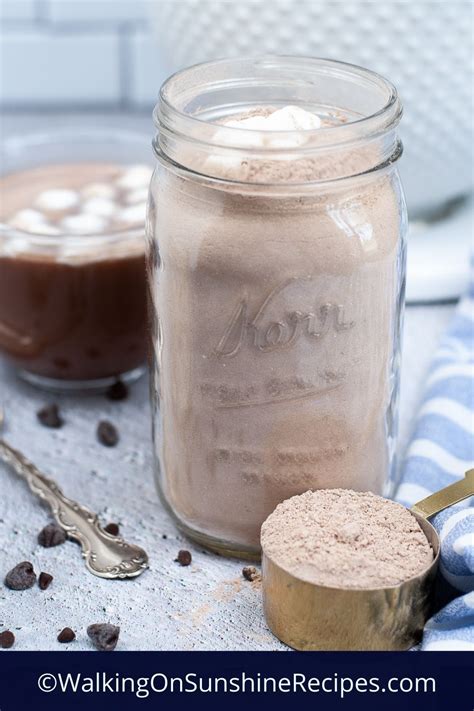 Mason Jar Hot Cocoa Gift Walking On Sunshine Recipes