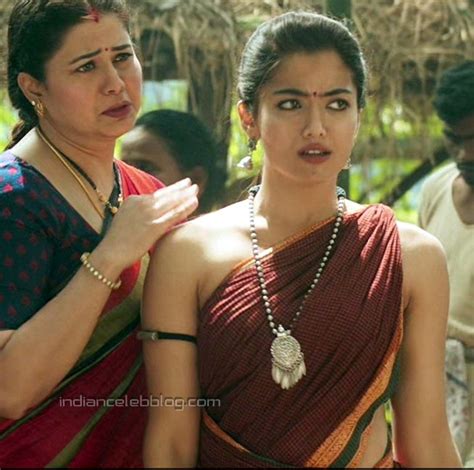 Rashmika Mandanna Tollywood SNMCS Hot Saree Hd Caps Starcelebblog