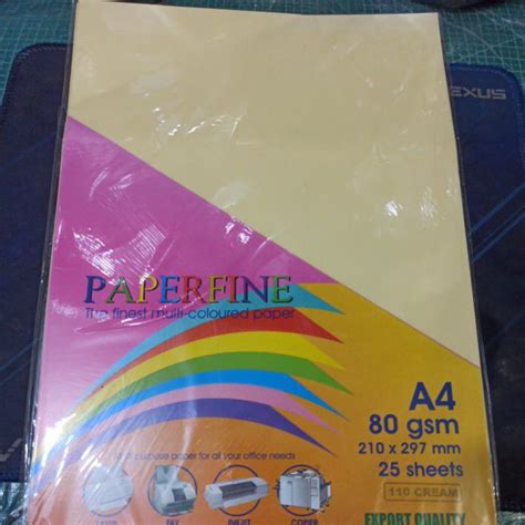 Jual Kertas Hvs Warna A Paperfine Gram Shopee Indonesia