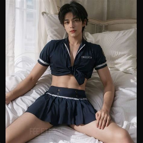 Fei Mu Sexy Puro Desejo Homens Role Playing Uniforme De Empregada Terno Sexy Lingerie