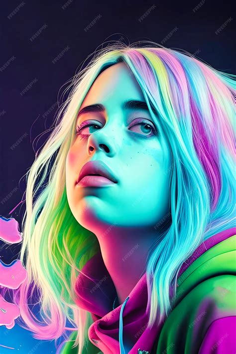 Premium AI Image | Billie eilish ai Character