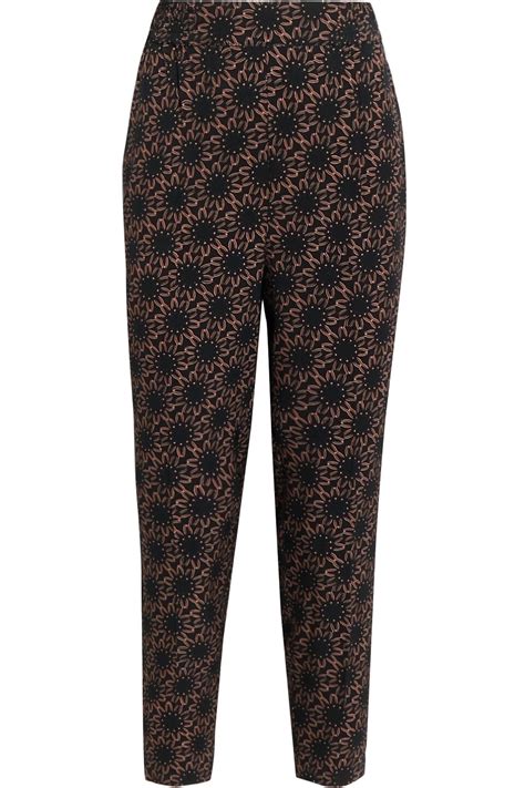 Buy Joie Joie Mateo Printed Twill Tapered Pants Black Xs At 69