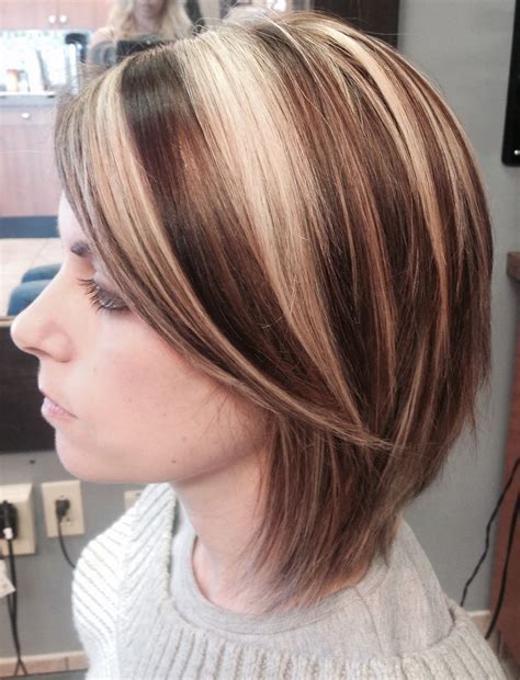 Brown Hair With Highlights Short Hair
