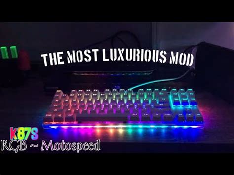 Motospeed Keyboard K87s Gaming Mechanical Unboxing & Review RGB - YouTube