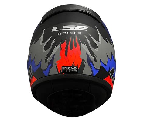 Casco Ls2 352 Rookie Weiler Negro Azul Mate Servicom