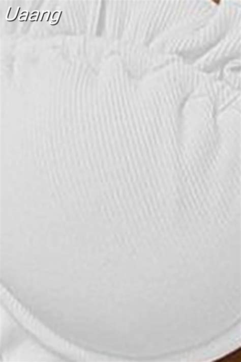 Uaang Women Bikini Push Up Swimsuit Female Swimwear Sexy Bikini Set Ruffle Micro Bikini Swimming