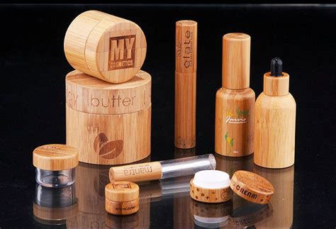 ECO Friendly Bamboo Cosmetic Glass Bottles Packaging Wooden 5G 50G