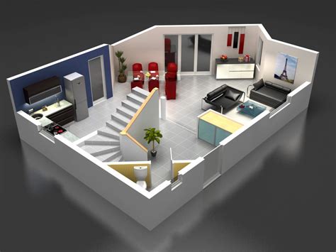 Plan maison moderne 3d – Bricolage Maison et décoration