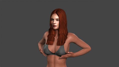 Beautiful Naked Woman 2 Rigged 3D Superhive Formerly Blender Market
