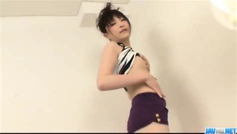 Babe In Red Lingerie Rika Sonohara Made To Swallow