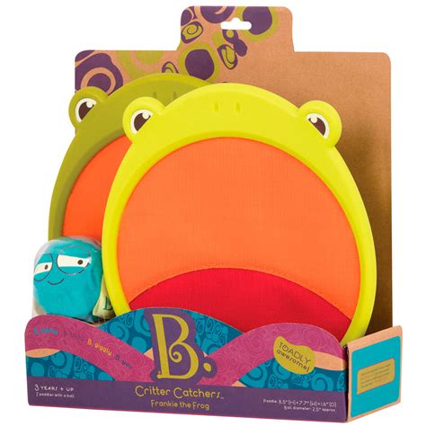 Развивающая игра Battat - ЛЯГУШКИ-ЛОВУШКИ (2 ракетки-липучки, мячик ...