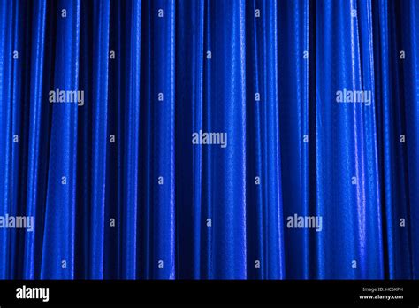 Blue Curtain Background Stock Photo Alamy