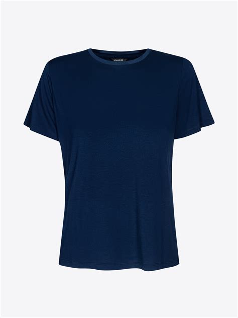 Lily Kort Arm T Shirt Black Iris Kr CHANGE Lingerie