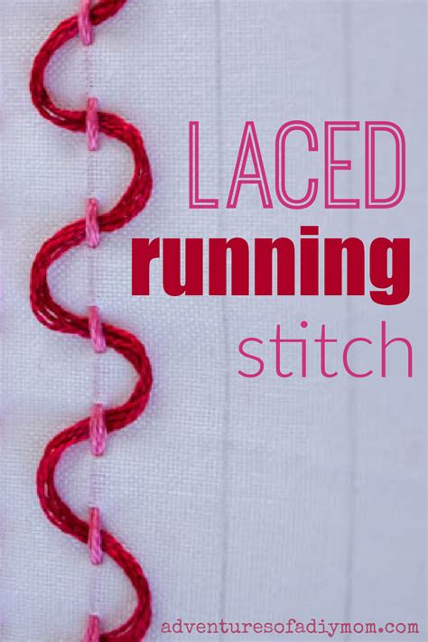 Laced Running Stitch Embroidery Tutorial — Adventures Of A Diy Mom