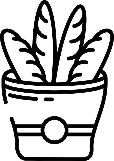 Premium Vector Baguette Cutsolid Outline Vector Illustration