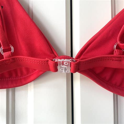 PLT Red Triangle Bikini Top Selling Matching Depop