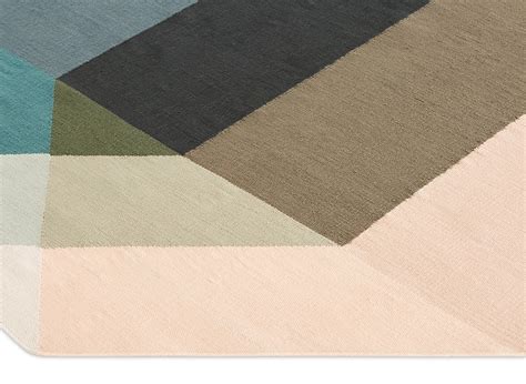 GAN Diamond Collection Nude Petrol Rug