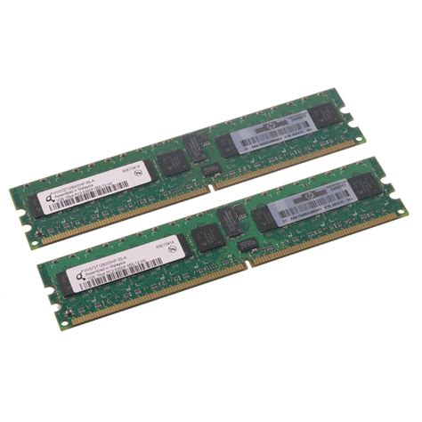 Hp Ddr2 Ram 2gb Kit 2x1gb Pc2 5300p Ecc 1r 405475 051 Gekko