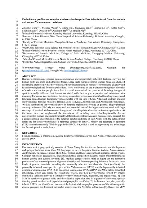 Pdf Evolutionary Profiles And Complex Admixture Landscape In East