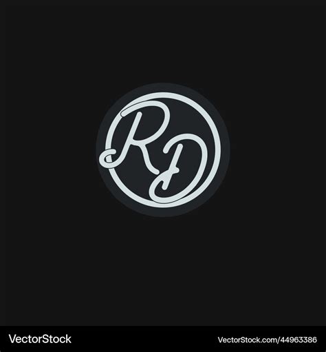 initials  logo monogram  simple circle  vector image