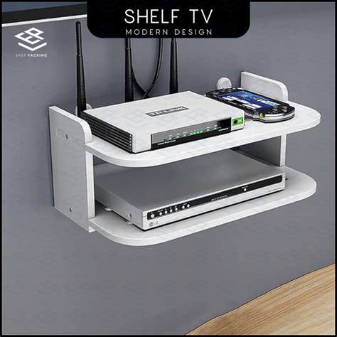 Router Wifi Rack Modem Holder Tv Rack Wall Mount Dvd Player Rack Telephone Tv Box Shelf Rak