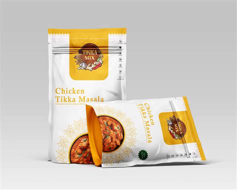 Chicken Tikka Masala Pouch Design Behance