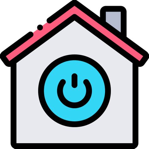 Home Automation Detailed Rounded Lineal color icon