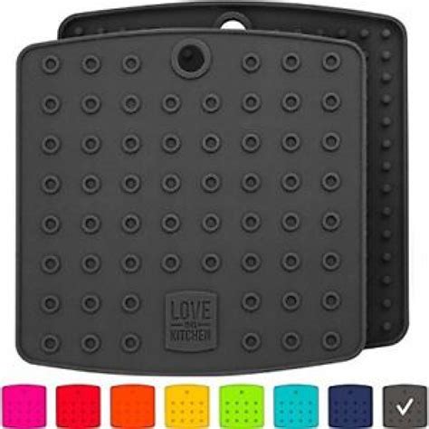 Premium Silicone Trivet Mats Hot Pads Pot Holders Spoon Rest Jar Opener Coasters Nextingifts