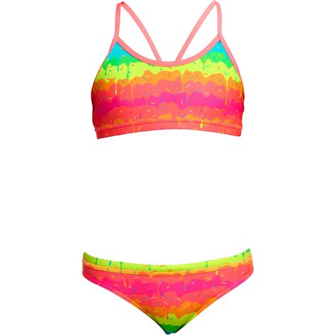 Funkita Racerback Eco Bikini Girls Melting Mayhem BIKE