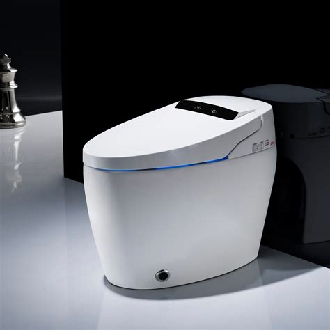 Ceramic Automatic Bidet Toilet Seat One Piece Toilet Siphon Flushing