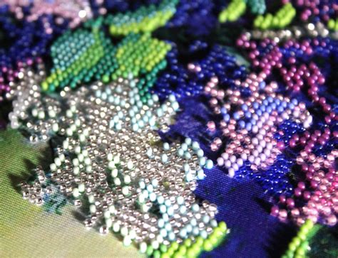 Вышивка бисером сирень: примеры работ и схема