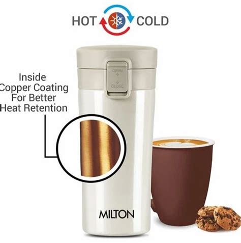 Stainless Steel Milton Coffee Mug Thermosteel Hot Or Cold Insulated Flask Ml At Rs