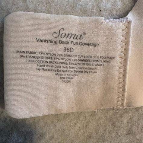 Soma Intimates Sleepwear Soma Nude Vanishing Back Full Coverage Bra Poshmark