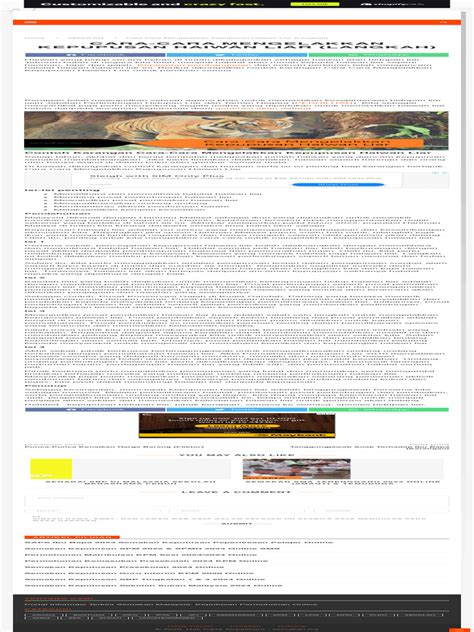 Cara Cara Mengelakkan Kepupusan Haiwan Liar Langkah Pdf