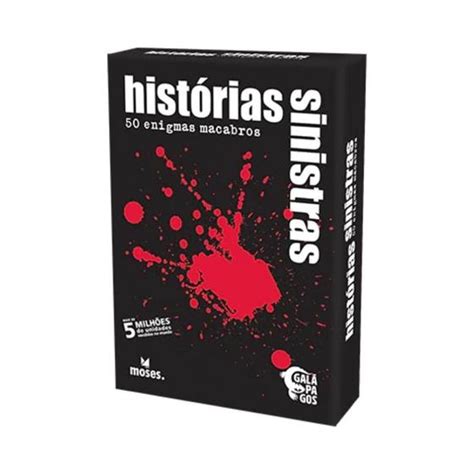 Histórias Macabras Jogo - Histórias Sinistras (Black Stories) 50 Enigmas Macabros - Jogo Cartas ...