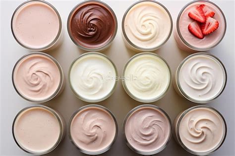 Premium Photo Set Of Delicious Milk Shakes Or Smoothies Isolated On