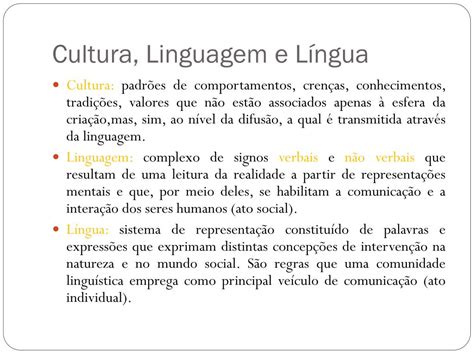 Ppt Cultura Linguagem E L Ngua Powerpoint Presentation Free