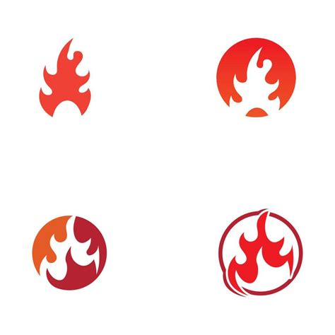 Blazing Fire Embers Fireball Logo And Symbol Vector Image With