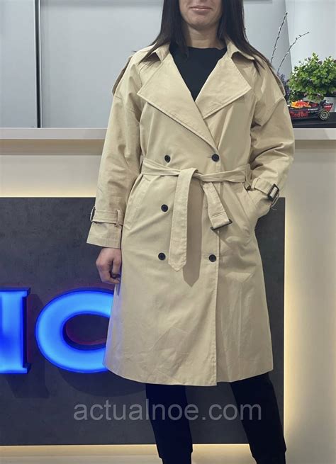 Плащ тренч женский бежевый длинный (ID#1488123065), цена: 1401 ...
