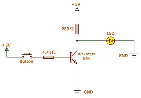 Circuit Diagram Of Not Gate Using Transistor Circuit Diagram